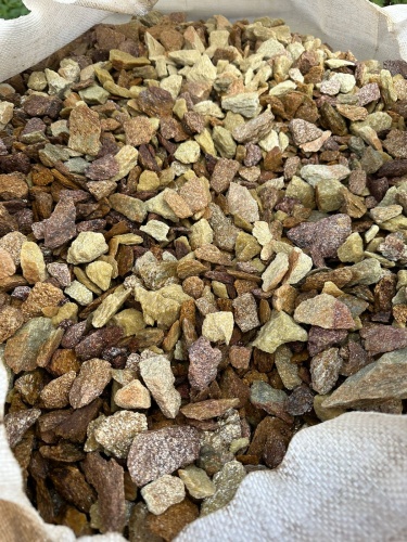 Златолит персиковый декоративная каменная крошка купить в Каслях