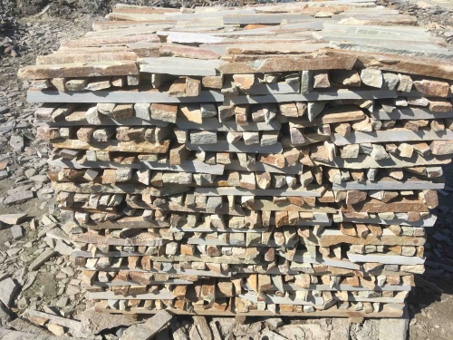 Горбушка златолит золотистый для облицовки купить в Каслях