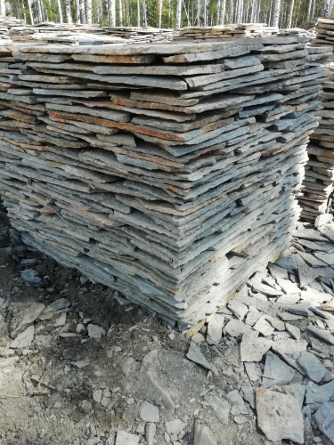 Плитняк златолит Уральский для цоколя, отмостки купить в Каслях