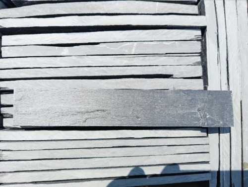 Плитка чёрная из натурального камня фасадная 30 см * 5 см, толщина 7 мм -30 мм купить в Каслях